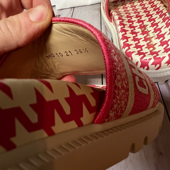Christian Louboutin Dway Embroidered Slide Sandal Peony Pink Sz 36.5 / 6.5 - Picture 9 of 11
